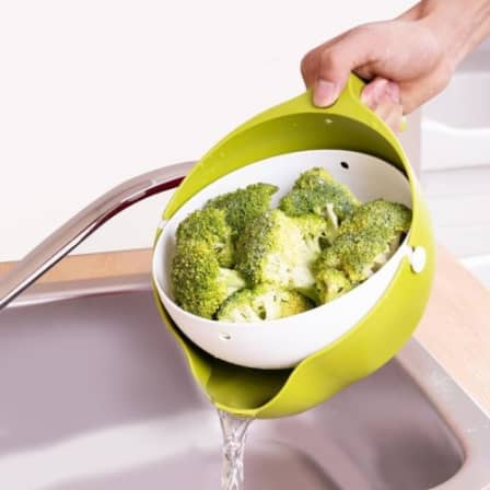 1093 Multi-Functional Washing Fruits and Vegetables Bowl & Strainer with Handle - SkyShopy 1093 Multi-Functional Washing Fruits and Vegetables Bowl & Strainer with Handle - SkyShopy